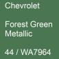 Preview: Chevrolet, Forest Green Metallic, 44 / WA7964.